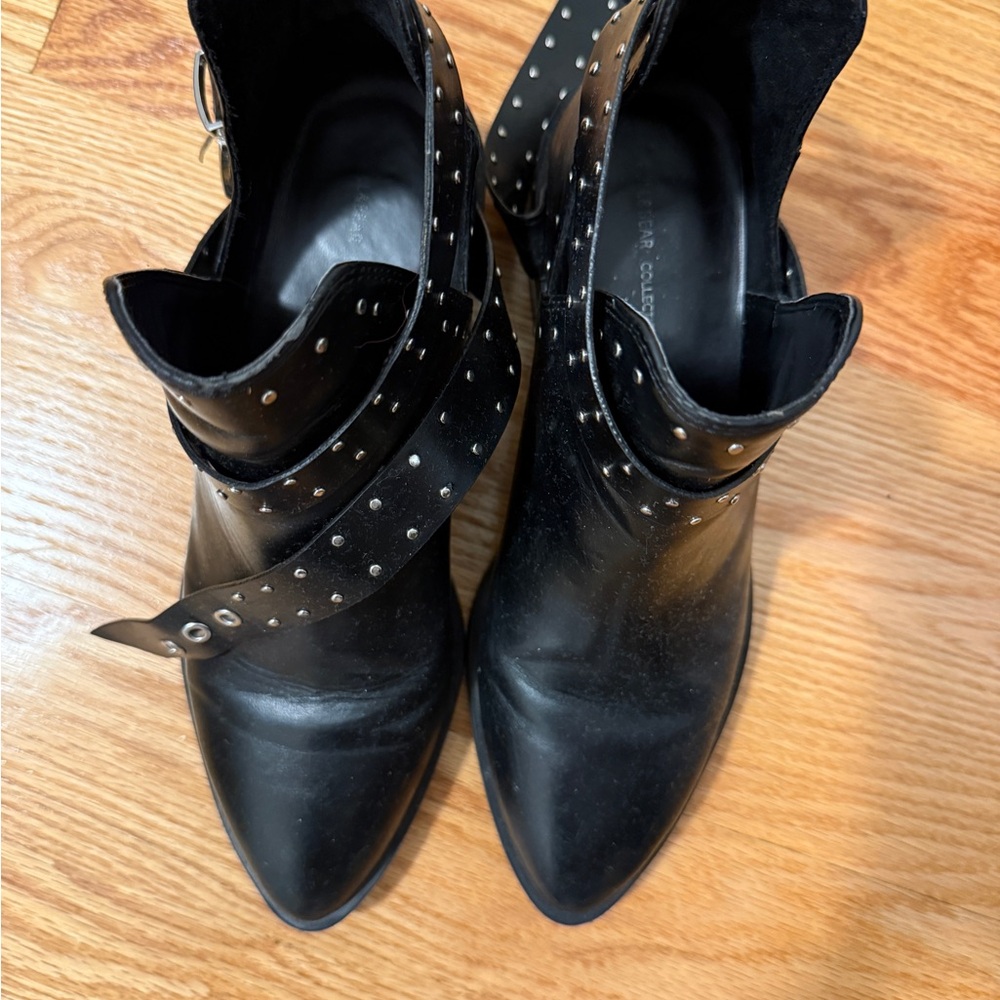 Pull & Bear Black Studded Women's Ankle Boots